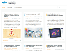 Tablet Screenshot of analyticstraining.com